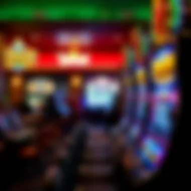 Illustration of a casino environment where players engage with the Tarzan Grand Slot Machine