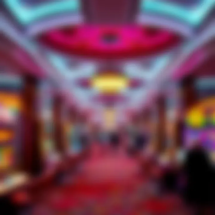 Opulence Within: Casino Interiors of the Strip Luxurious casino interiors showcasing vibrant decor