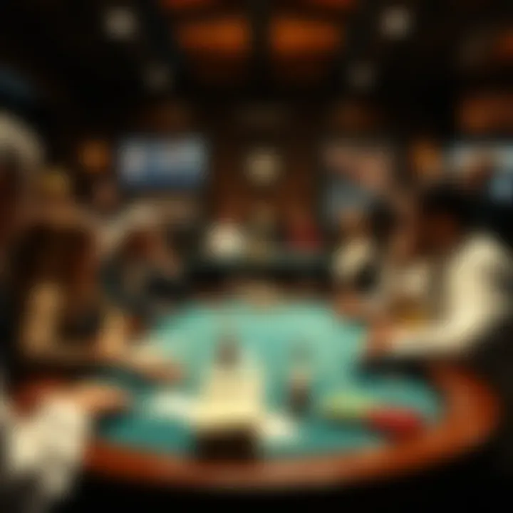 A cultural collage encapsulating the evolution of gaming and the roles of players and bankers throughout history.