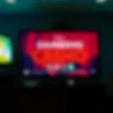 Visual representation of gambling advertisements on TV