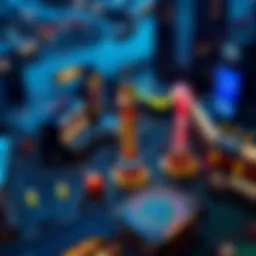 Aerial view of a bustling casino in New York City