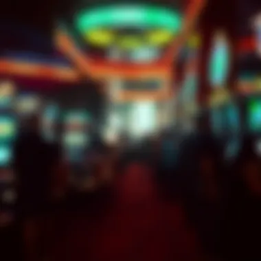 Engaging Casino Gaming Experience People engaging in various casino games at a vibrant establishment