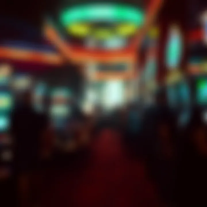 Engaging Casino Gaming Experience People engaging in various casino games at a vibrant establishment