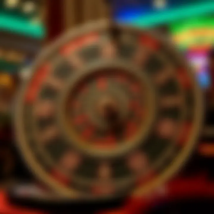 Intricate Gamble Wheel Design An intricate design of a gamble wheel showcasing various segments