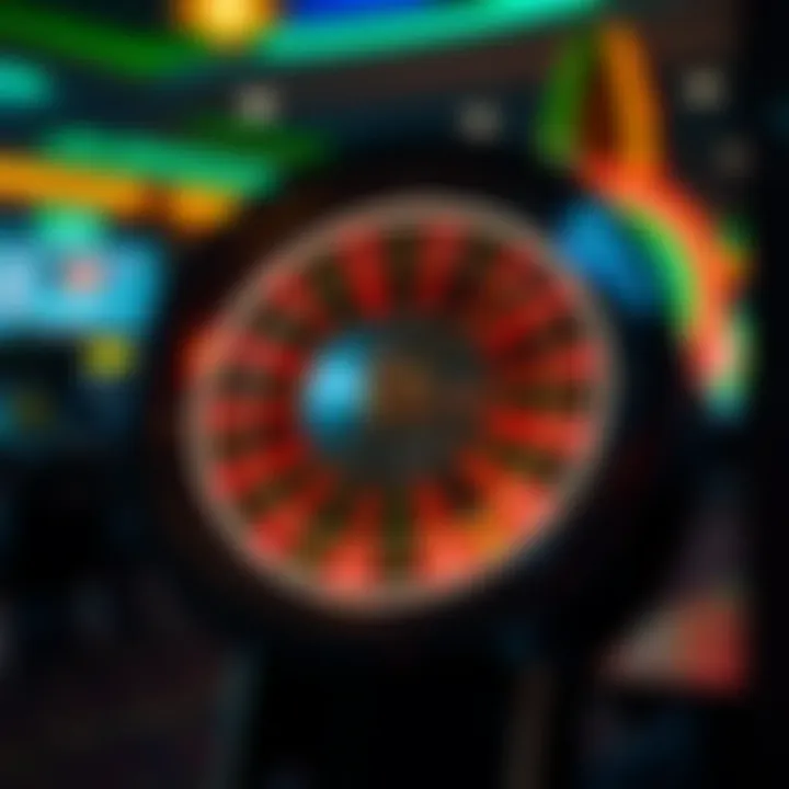 Modern Digital Gamble Wheel A modern digital gamble wheel illustrating technology in gaming