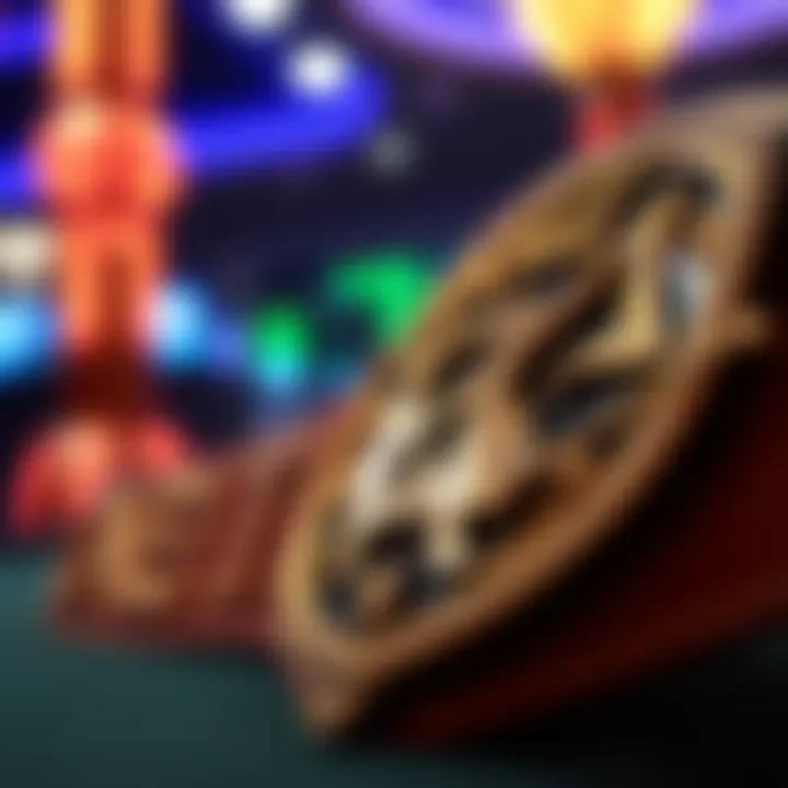 A detailed close-up of the championship belt showcasing its intricate design.