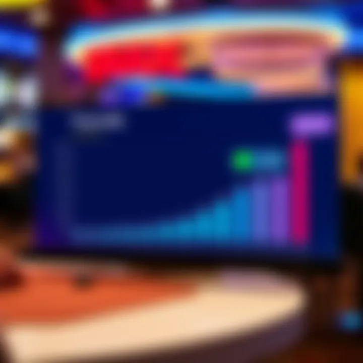 Trends in Gambling A graph showing trends in gambling preferences over time.