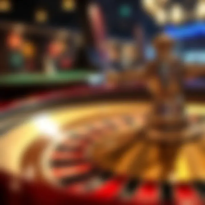 The Thrill of Chance A close-up of a roulette wheel, highlighting the excitement of games of chance.