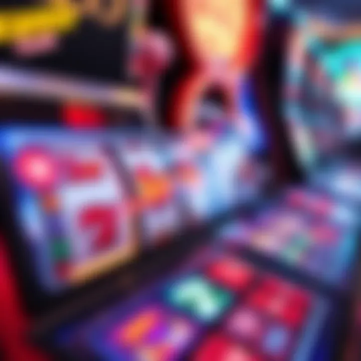 Innovative Slot Technology Close-up of a modern slot machine interface