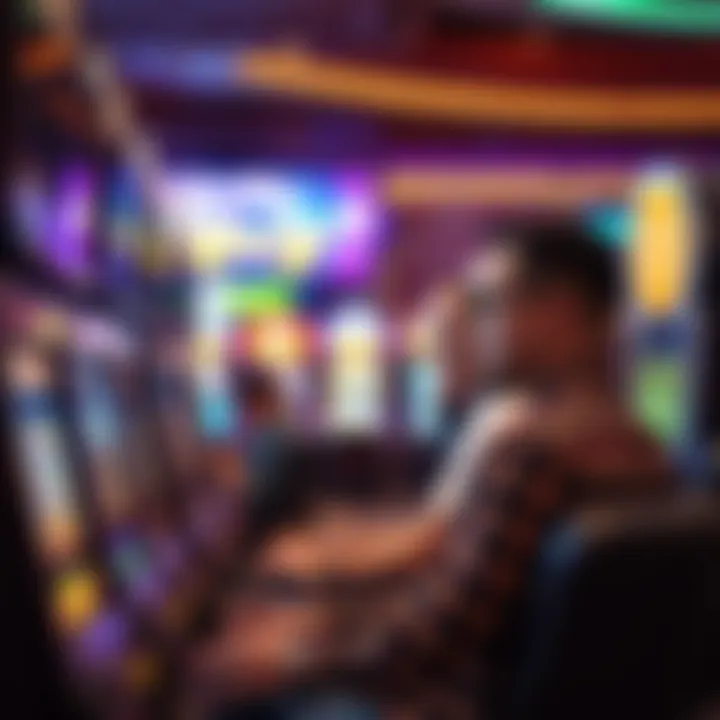 Engaging Slot Gameplay Players engaging with slot machines at Thunder Valley Casino