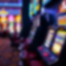 Vibrant slot machine display at Thunder Valley Casino