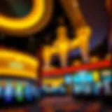 Interior view of Turning Stone Casino showcasing modern architecture and vibrant gaming floor.