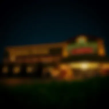 Cultural Significance Under the Stars Turning Stone Casino's exterior at night, illuminating its cultural significance.