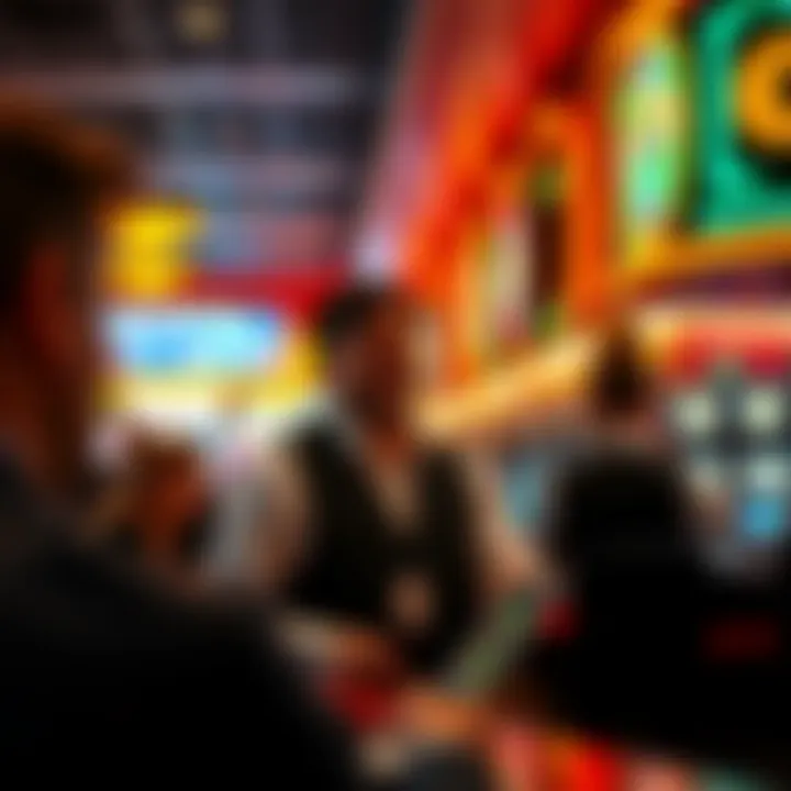 Customer Service Excellence in Casinos Visual depiction of customer service interactions in casinos