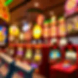 A vibrant display of popular casino games