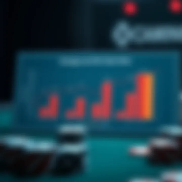 An analytical chart depicting poker strategies and win rates