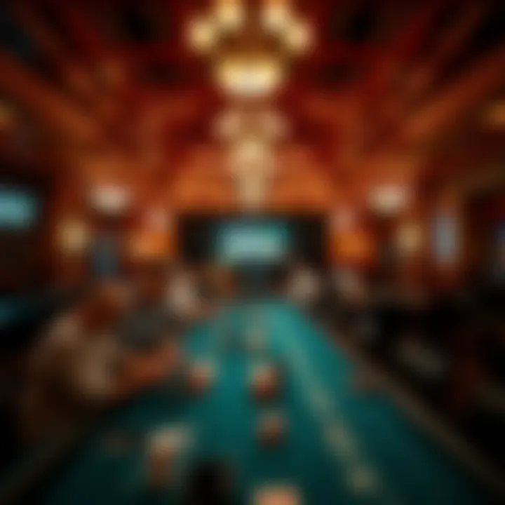 Exciting atmosphere in the Bellagio Poker Room