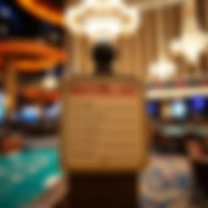 Sign indicating the waiting list at the Bellagio Poker Room