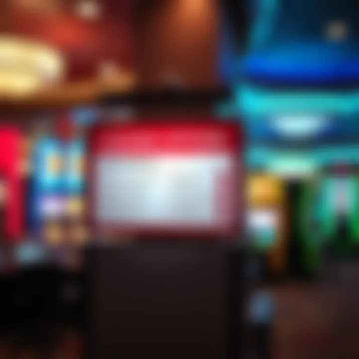 Signage indicating cashing options