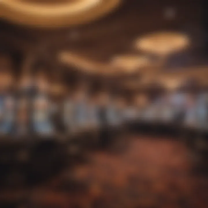 Gaming Scene in a Las Vegas Casino Exciting gaming scene at a Las Vegas casino