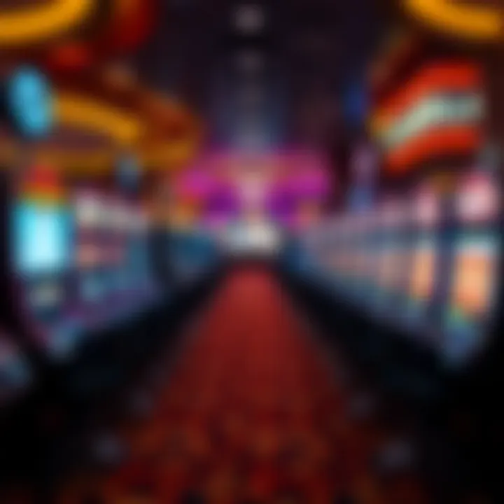 Exciting Casino Gaming Floor Exciting gaming floor filled with slot machines